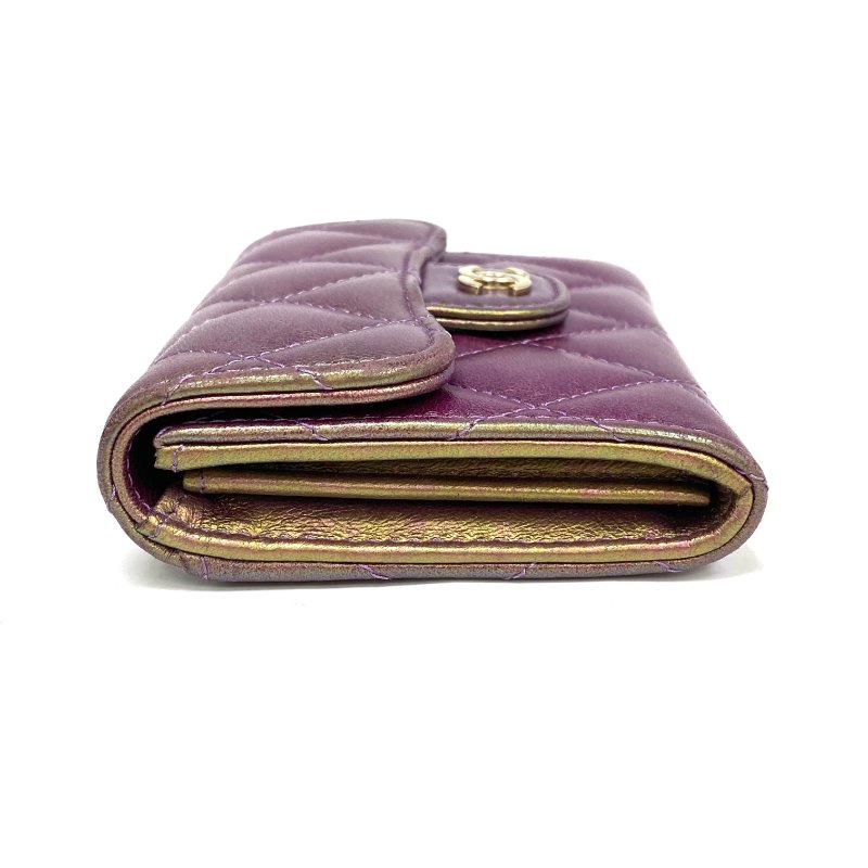 ☆ Chanel 香奈兒 Galaxy Purple Lambskin Card Holder No.30 銀河紫色小羊皮卡套 No.30 - 267001387-4
