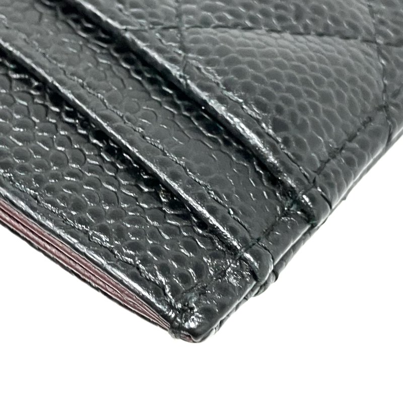 ☆ Chanel 香奈兒 Black Caviar Skin Card Case No.24 黑色粒紋小牛皮卡套 - 267001013-11