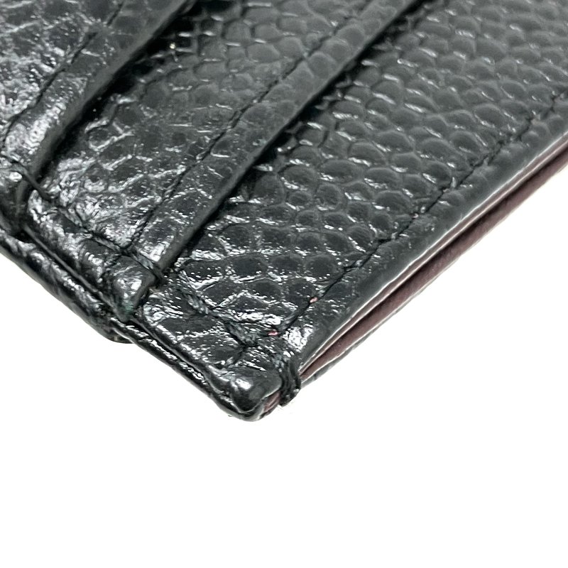 ☆ Chanel 香奈兒 Black Caviar Skin Card Case No.24 黑色粒紋小牛皮卡套 - 267001013-14