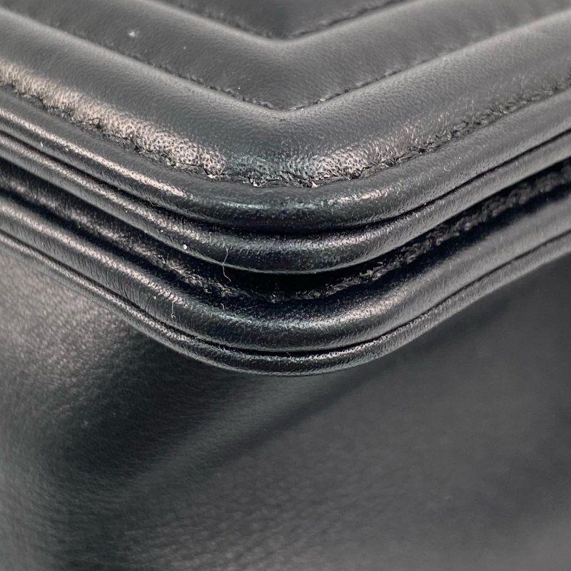 △ Chanel 香奈兒 Boy Black Lambskin Ruthenium-Finish Metal Chain Shoulder Bag A67085 黑色小羊皮鍍釕金屬鏈條肩背袋 A67085 -267001373-8