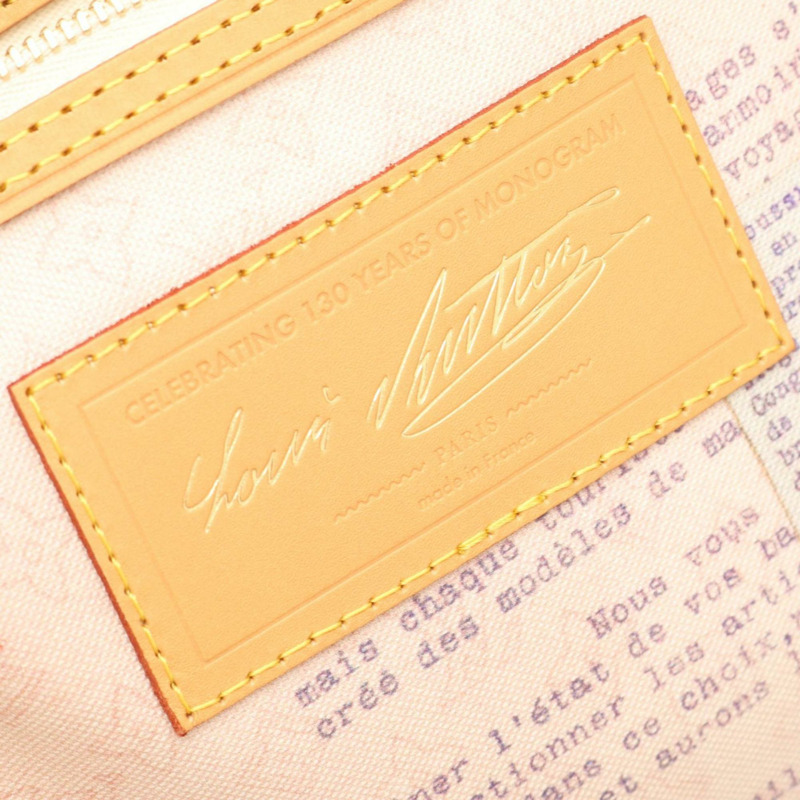 路易威登 Neverfull Inside Out MM 手提包,塗層帆布,皮革,Monogram 女款,棕色和橙色,M28376-3