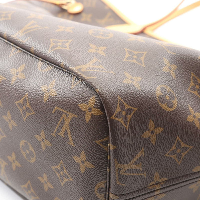 路易威登 Neverfull Inside Out MM 手提包,塗層帆布,皮革,Monogram 女款,棕色和橙色,M28376-5