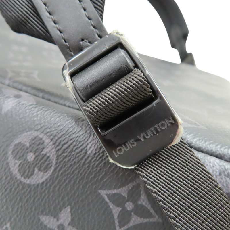 黑色 原花帆布 Saumur 後背包【LOUIS VUITTON LV 路易威登】 M45913-16