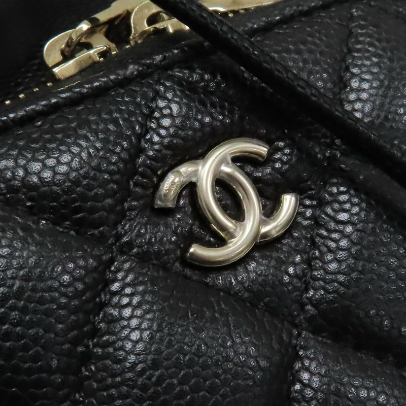 黑色 荔枝紋牛皮 Matelasse 迷你水桶包 肩背包 AP2913【CHANEL 香奈兒】 AP2913-9