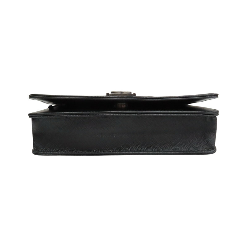 黑色 荔枝紋 牛皮 BOY WOC 肩背包 AP0117【CHANEL 香奈兒】 AP0117-3