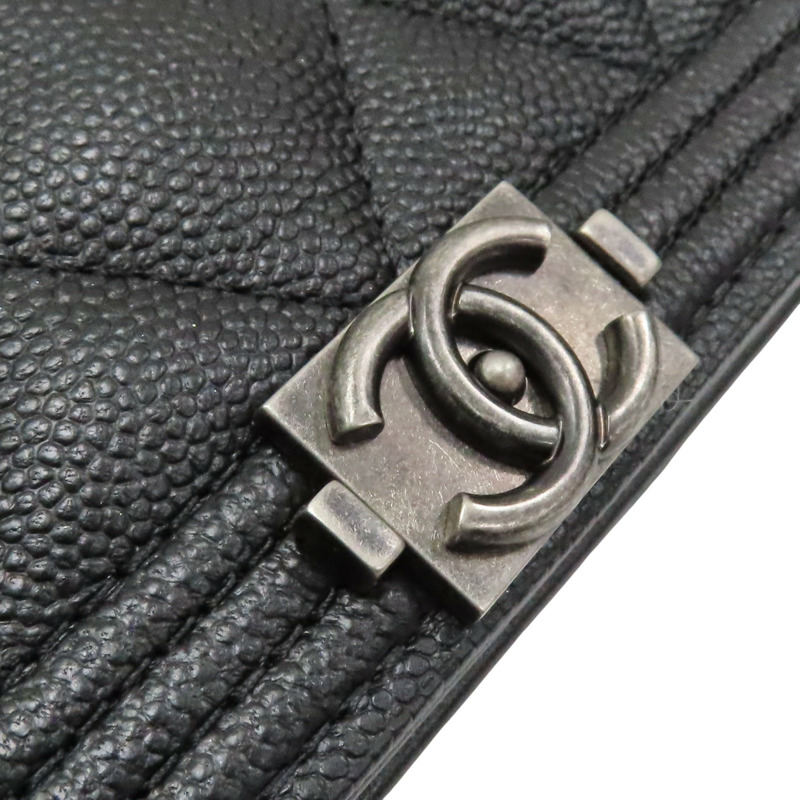 黑色 荔枝紋 牛皮 BOY WOC 肩背包 AP0117【CHANEL 香奈兒】 AP0117-12