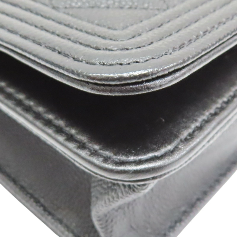 黑色 荔枝紋 牛皮 BOY WOC 肩背包 AP0117【CHANEL 香奈兒】 AP0117-15