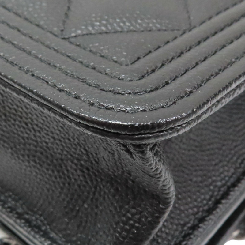 黑色 荔枝紋 牛皮 BOY WOC 肩背包 AP0117【CHANEL 香奈兒】 AP0117-16