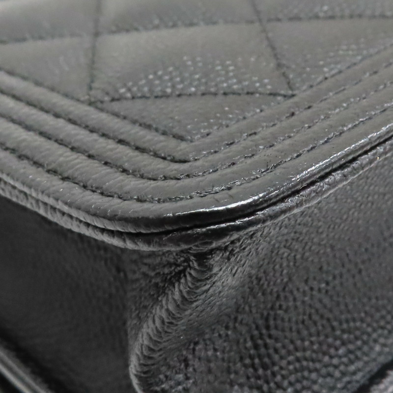 黑色 荔枝紋 牛皮 BOY WOC 肩背包 AP0117【CHANEL 香奈兒】 AP0117-17