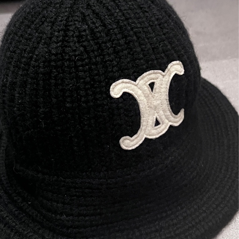 ✨稀少 黑色Celine 漁夫毛帽-5