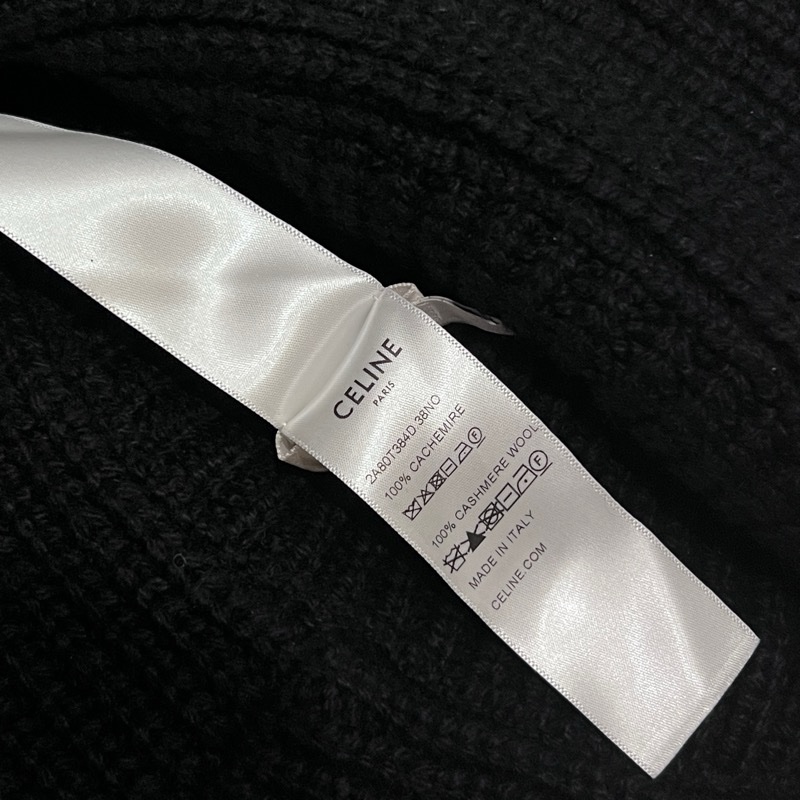 ✨稀少 黑色Celine 漁夫毛帽-13