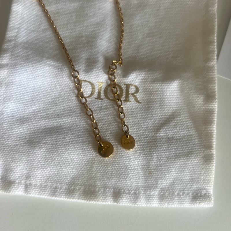 Dior手鍊 Dior雙鏈條手鏈 Dior水鑽CD字母星星手鏈 Dior手鏈星星雙手鏈 專櫃三萬多-8