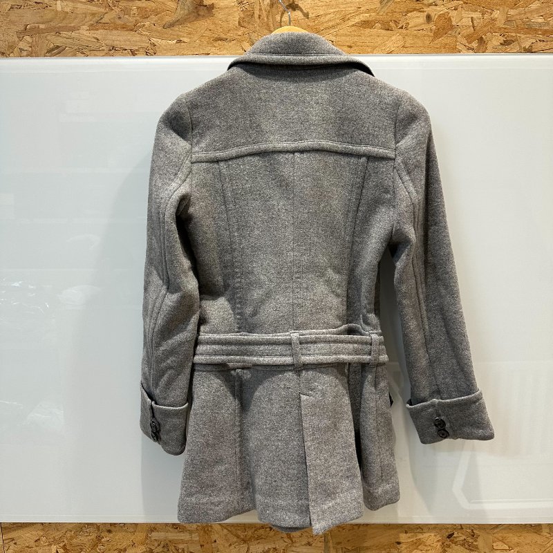 【美收精品】BURBERRY灰色絨布大衣 4-790-1