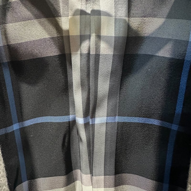 【美收精品】BURBERRY灰色絨布大衣 4-790-6