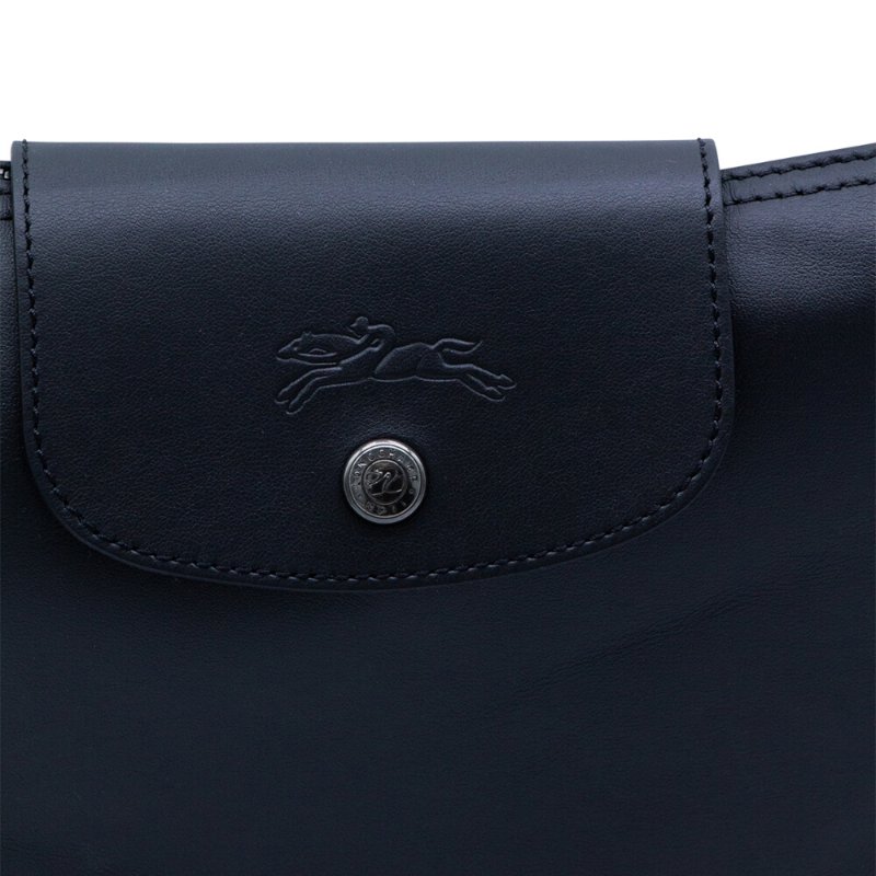 【LONGCHAMP】Le Pliage Xtra M Hobo 牛皮 半月形單肩包 肩背包 斜背包 黑色 10189987001-1