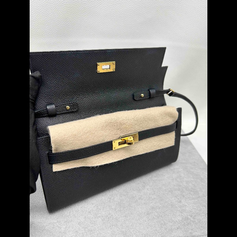 愛馬仕Hermes Kellytogo 閒置新黑金 B刻帶票-2