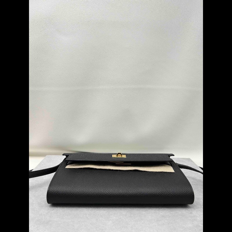 愛馬仕Hermes Kellytogo 閒置新黑金 B刻帶票-3
