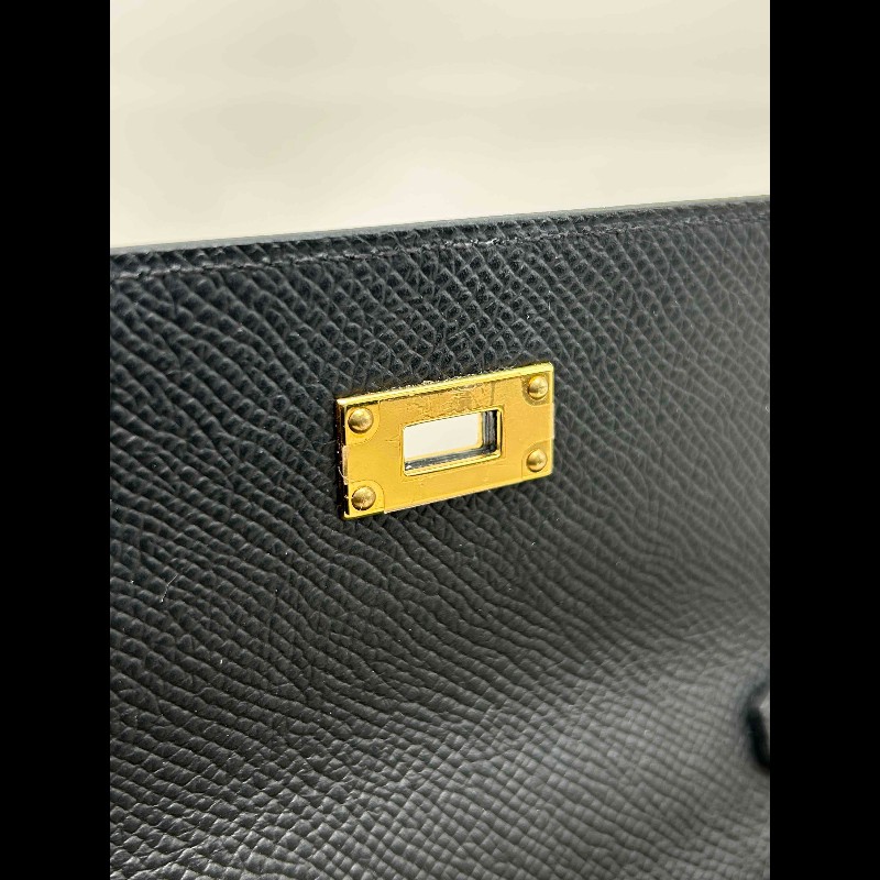 愛馬仕Hermes Kellytogo 閒置新黑金 B刻帶票-12