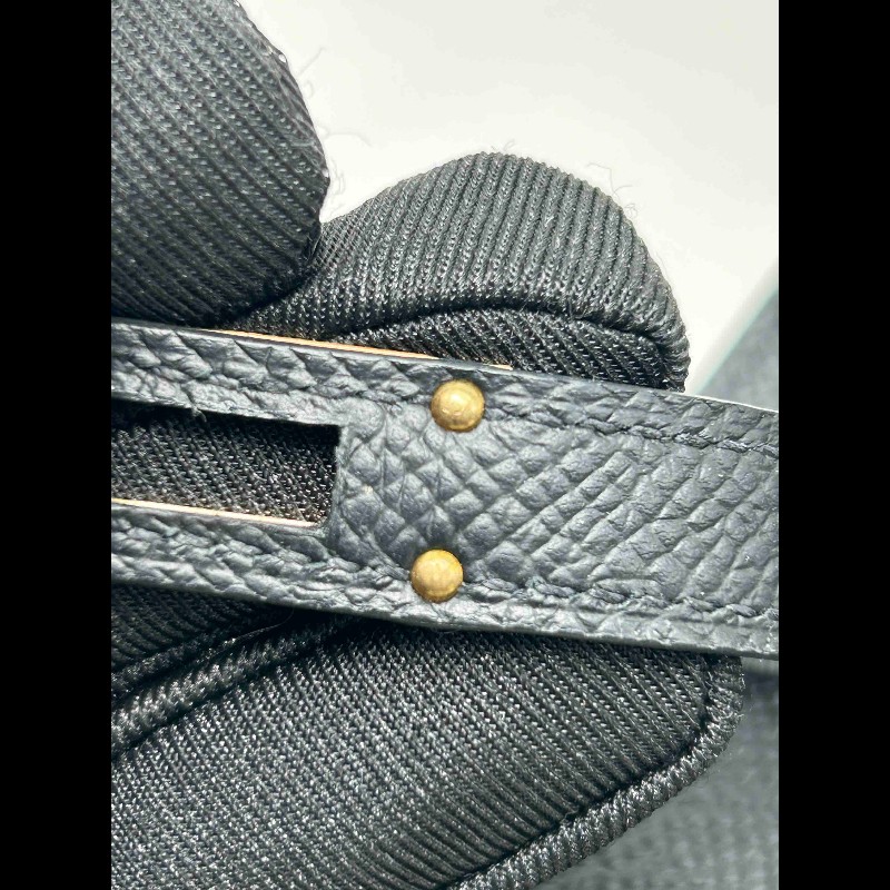 愛馬仕Hermes Kellytogo 閒置新黑金 B刻帶票-16