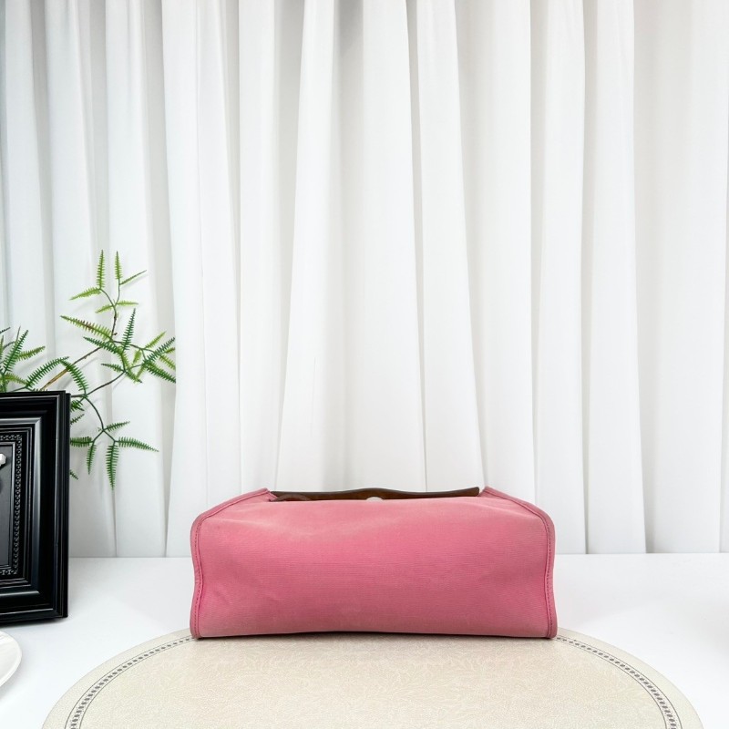 SH Zym 專櫃價2.1折!愛馬仕/Hermes 框p herbag31 粉色彩帆布包 經典粉色彩帆布搭配棕色牛皮邊框,銀色五金配件 大氣百搭 專櫃價:23500.00-7