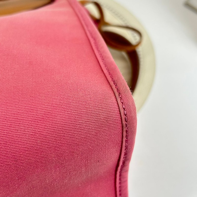 SH Zym 專櫃價2.1折!愛馬仕/Hermes 框p herbag31 粉色彩帆布包 經典粉色彩帆布搭配棕色牛皮邊框,銀色五金配件 大氣百搭 專櫃價:23500.00-11