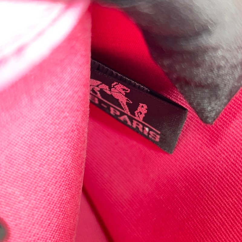 SH Zym 專櫃價2.1折!愛馬仕/Hermes 框p herbag31 粉色彩帆布包 經典粉色彩帆布搭配棕色牛皮邊框,銀色五金配件 大氣百搭 專櫃價:23500.00-24