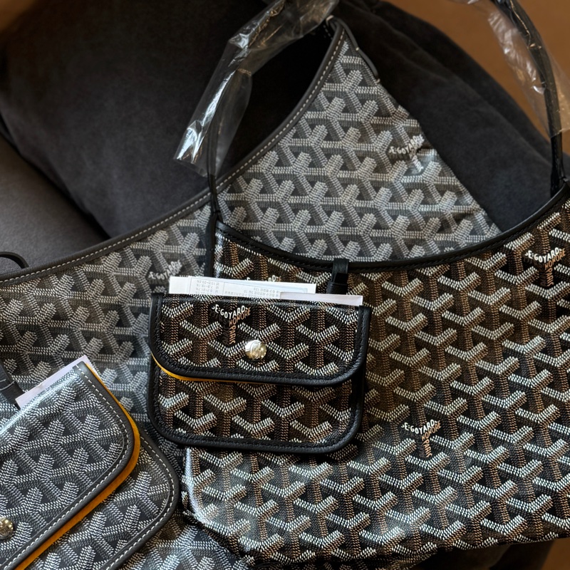 全新goyard mini hobo 黑色2026.1.20正本發票-4