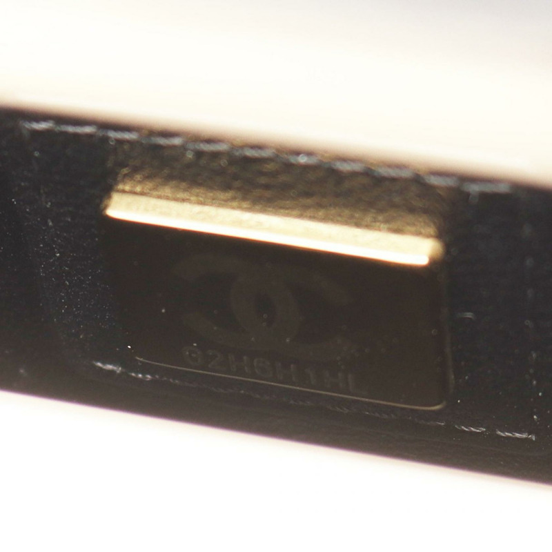 香奈兒 (CHANEL) 絎縫晚餐單背包 AS3314 黑色皮革 二手 斜背包 金色五金 CC-4