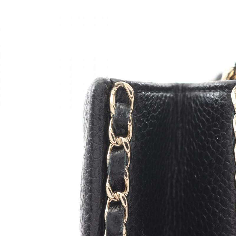 香奈兒 (CHANEL) 絎縫晚餐單背包 AS3314 黑色皮革 二手 斜背包 金色五金 CC-8