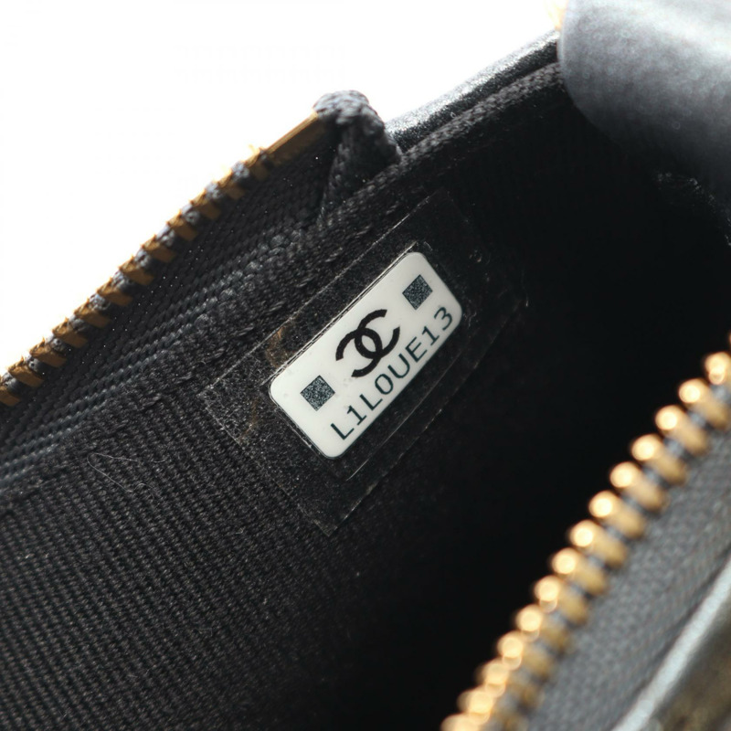 香奈兒 (CHANEL) 絎縫 COCO 標誌鏈單背包 AP3847 皮革灰色二手女士金色五金-4