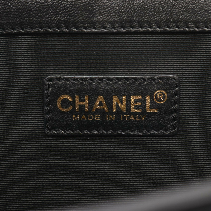 香奈兒 (CHANEL) Icon Chain Tote 手提包,帆布皮革,海軍藍、黑色、白色,二手,女士 CC-3