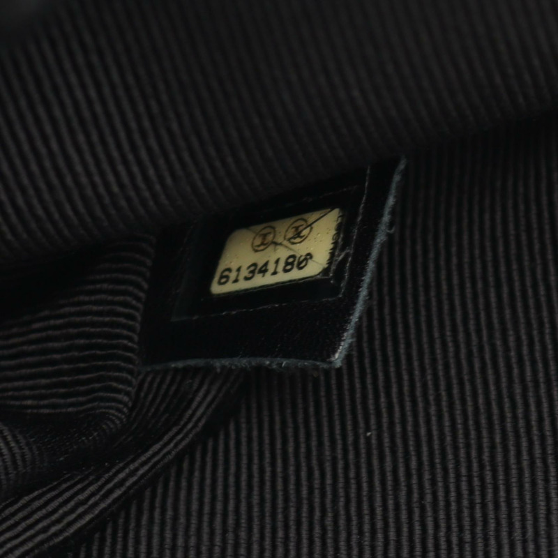 香奈兒 (CHANEL) 狂野縫線鏈條肩背包,黑色皮革,二手女款-4