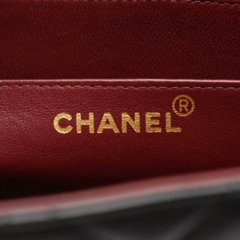 香奈兒 Jumbo Matelasse 34 鏈條肩背包 A01094 羊皮黑 二手 GHW CC-3