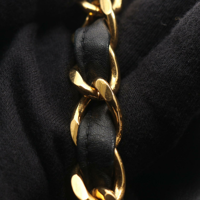 香奈兒 Jumbo Matelasse 34 鏈條肩背包 A01094 羊皮黑 二手 GHW CC-13