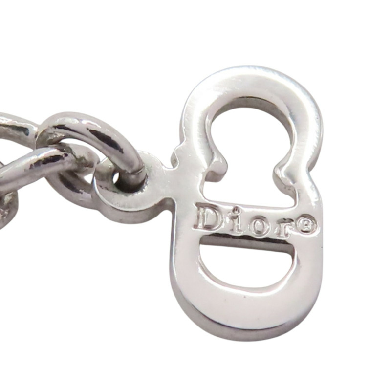 銀色鍍金 DIOR button charm 鈕扣 項鍊【Dior 迪奧 】-6