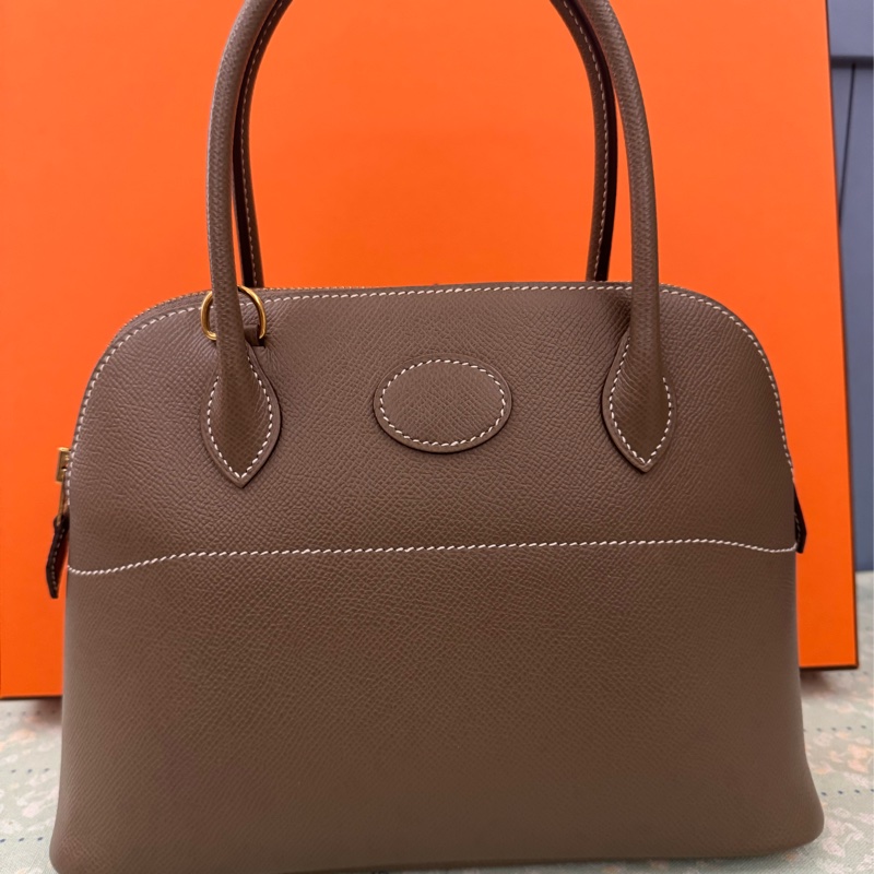 Hermes Bolide27大象灰金釦-11