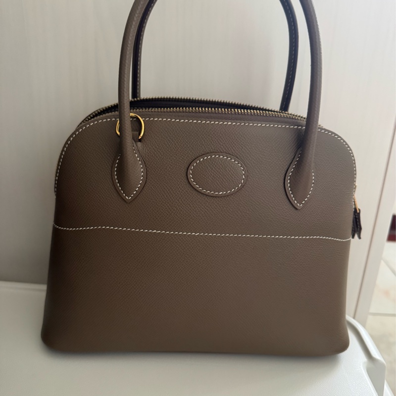 Hermes Bolide27大象灰金釦-13