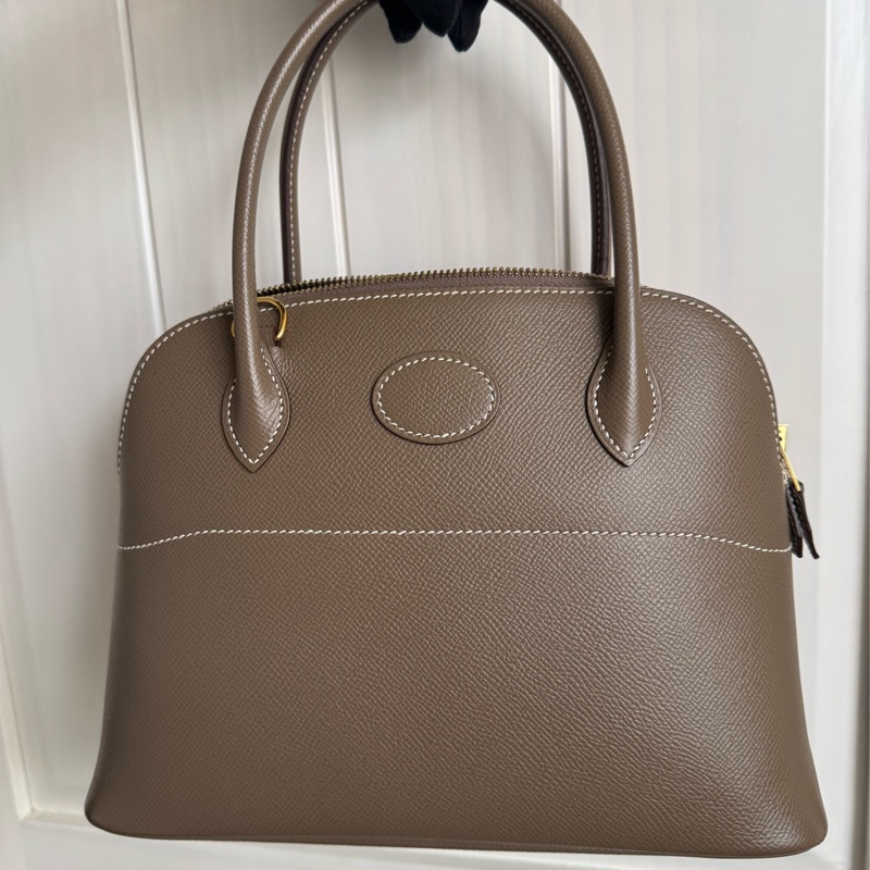 Hermes Bolide27大象灰金釦-14