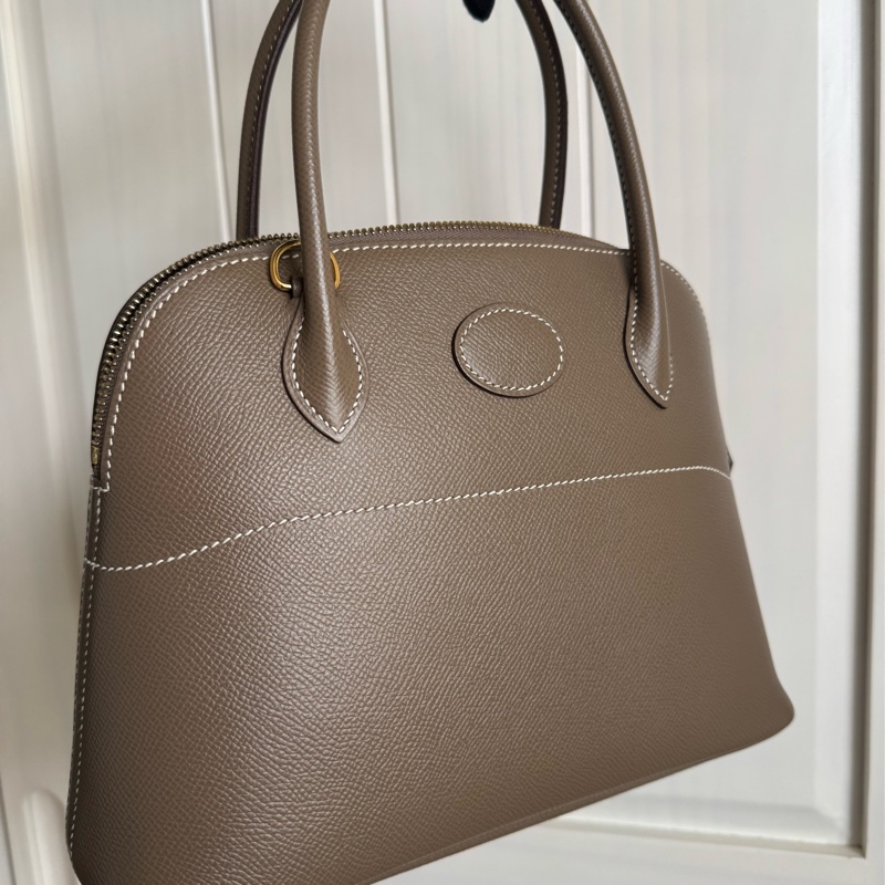 Hermes Bolide27大象灰金釦-15