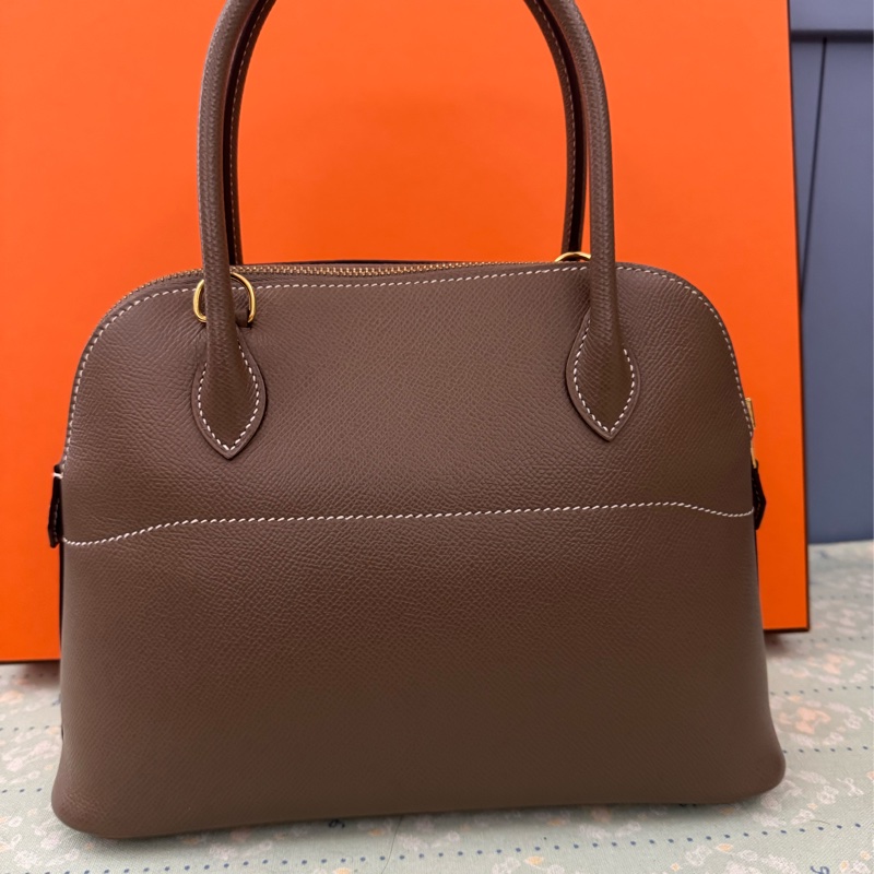 Hermes Bolide27大象灰金釦-16