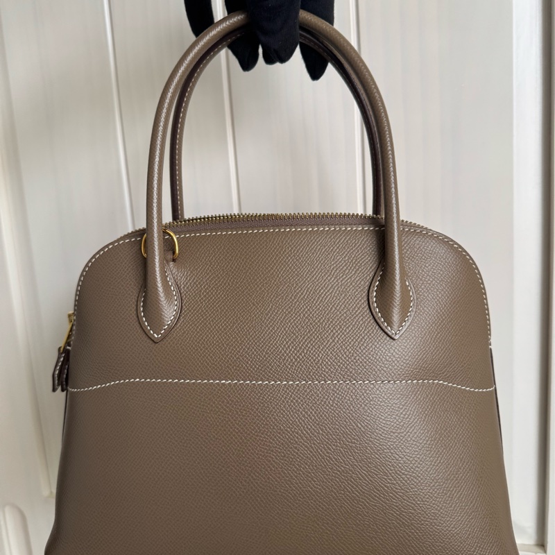 Hermes Bolide27大象灰金釦-17