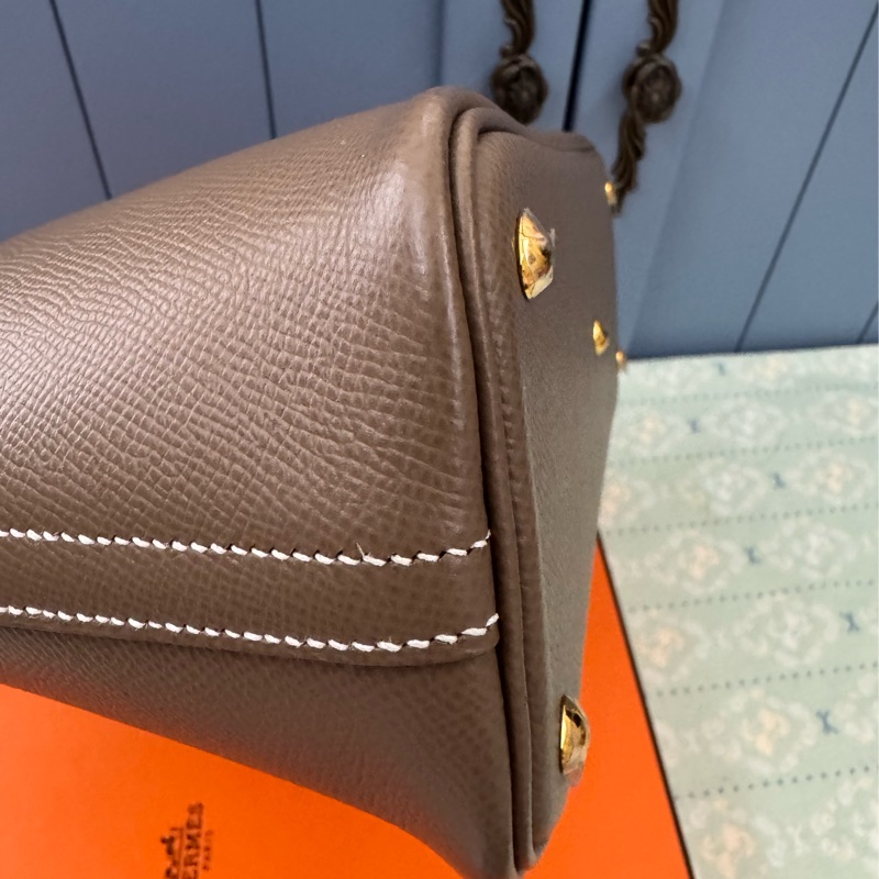 Hermes Bolide27大象灰金釦-21