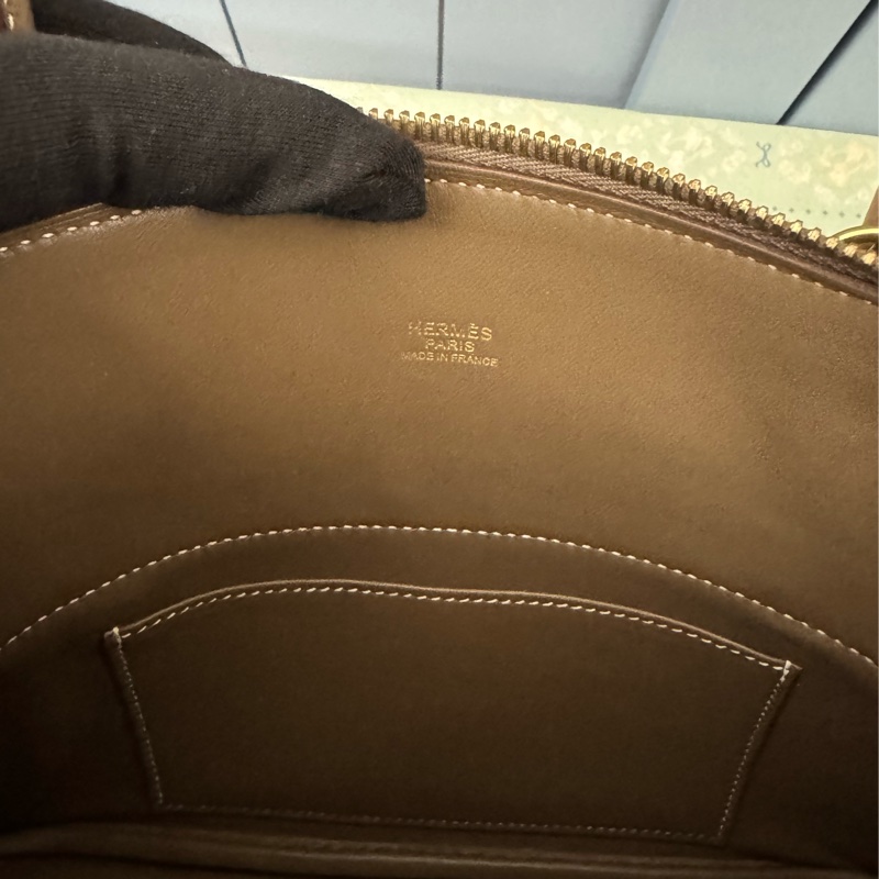 Hermes Bolide27大象灰金釦-25