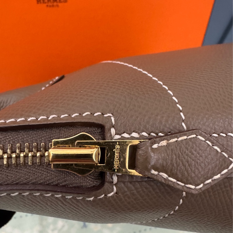 Hermes Bolide27大象灰金釦-31