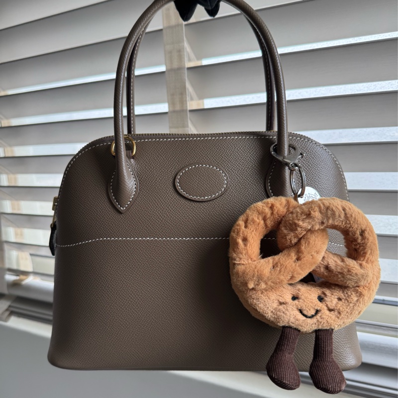 Hermes Bolide27大象灰金釦-8