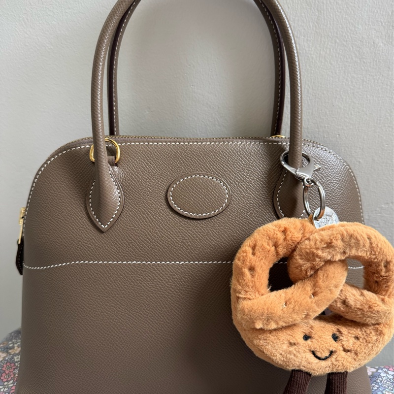 Hermes Bolide27大象灰金釦-9