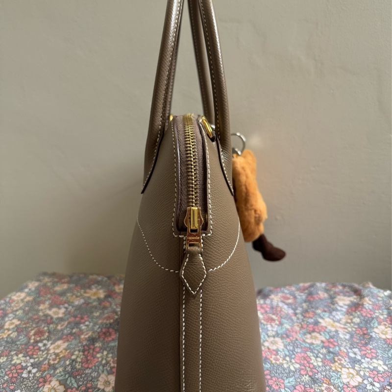 Hermes Bolide27大象灰金釦-16