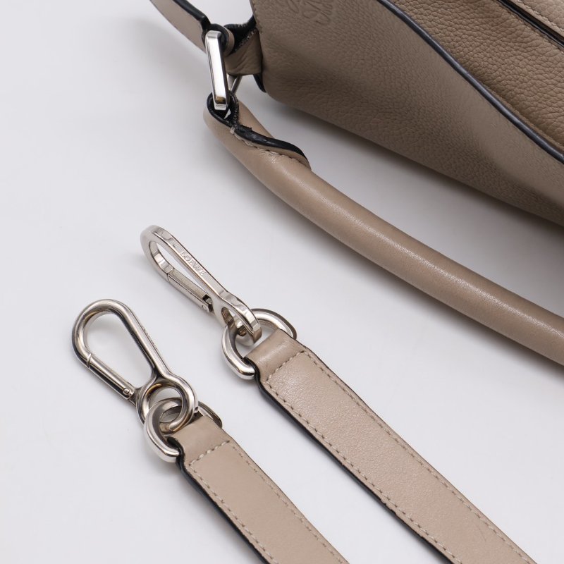 LOEWE Puzzle小牛皮手袋 - 小號米色-6