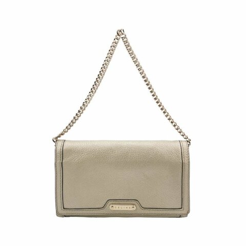 Celine牛皮純色字母Logo手提包