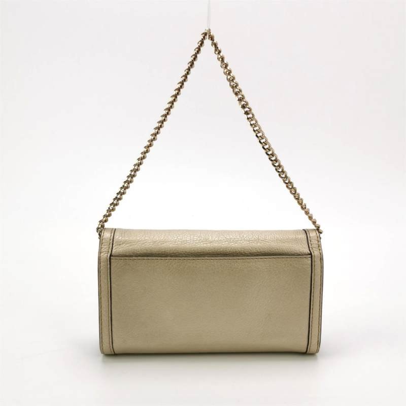 Celine牛皮純色字母Logo手提包-4